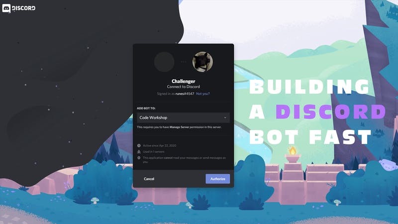Building a Discord Bot in 5 minutes