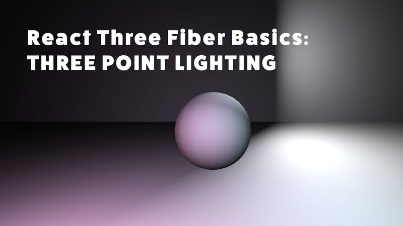 Learn the Basics of React Three Fiber by Building a Three-Point Lighting Setup